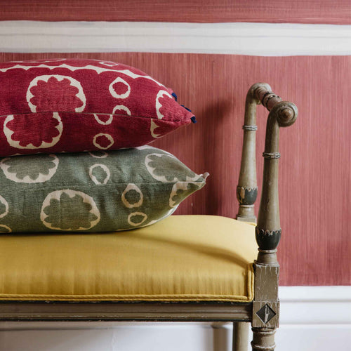 osborne oblong cushion red