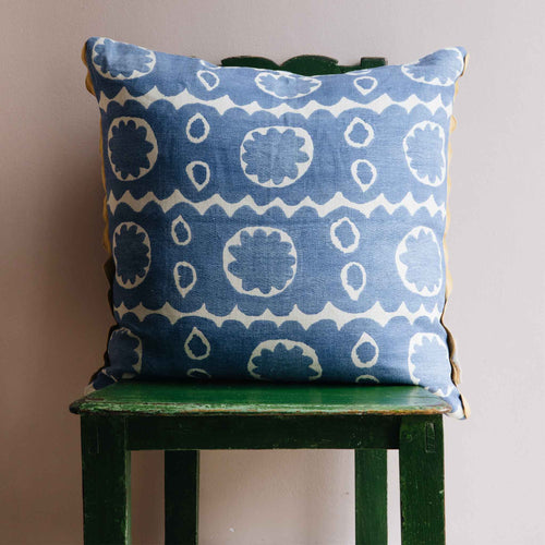 osborne blue oversized cushion