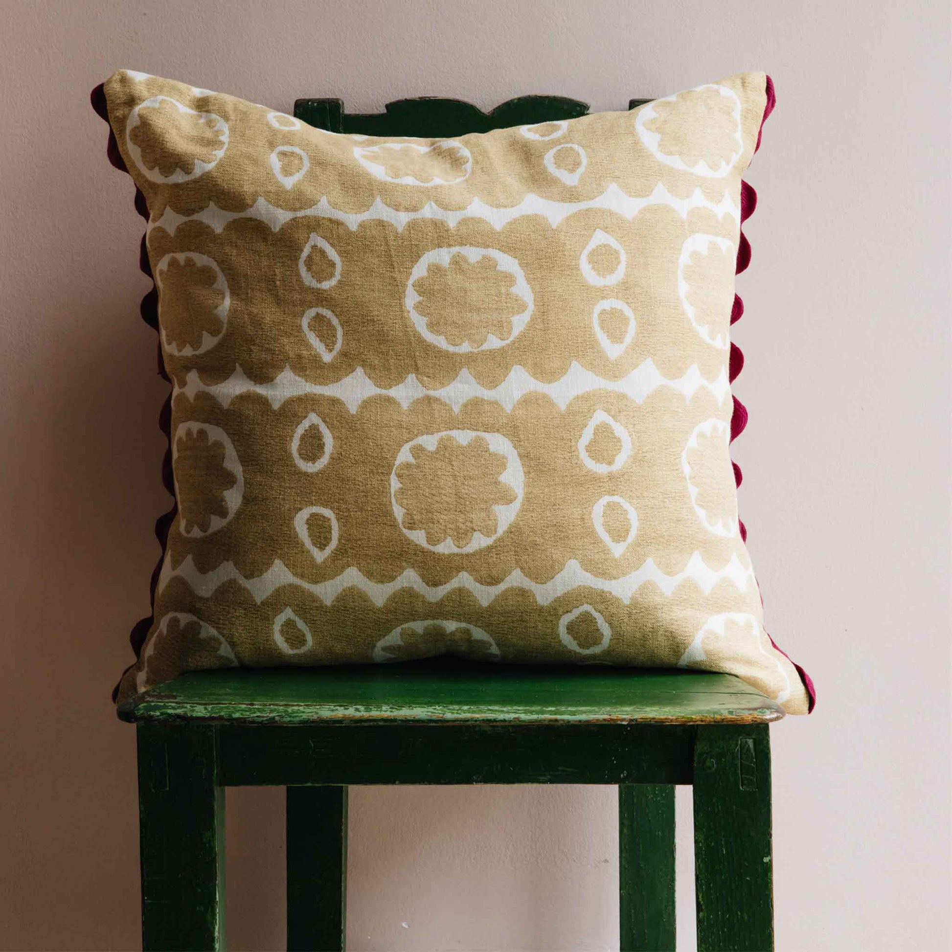 osborne yellow oversized cushion