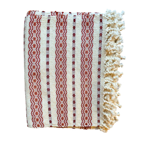 Set of 6 Guatemalan Placemats Red