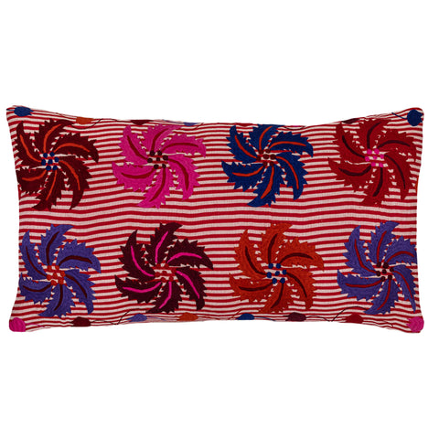 Marcella Red Purple Pink Oversized Oblong Cushion