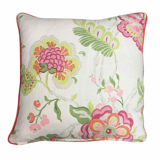 Somerset Cushion Pink Green