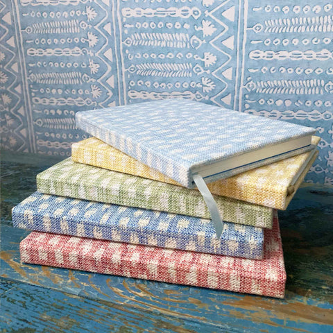 A5 Fabric Bound Notebook Kemble Yellow