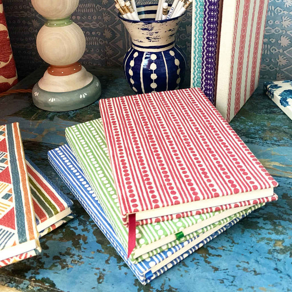 A5 Fabric Bound Notebook Wicklewood Blue