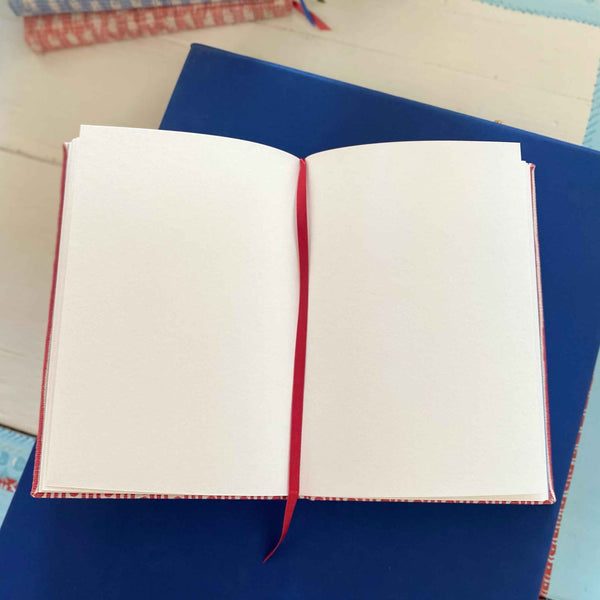 A5 Fabric Bound Notebook Wicklewood Rustic Red