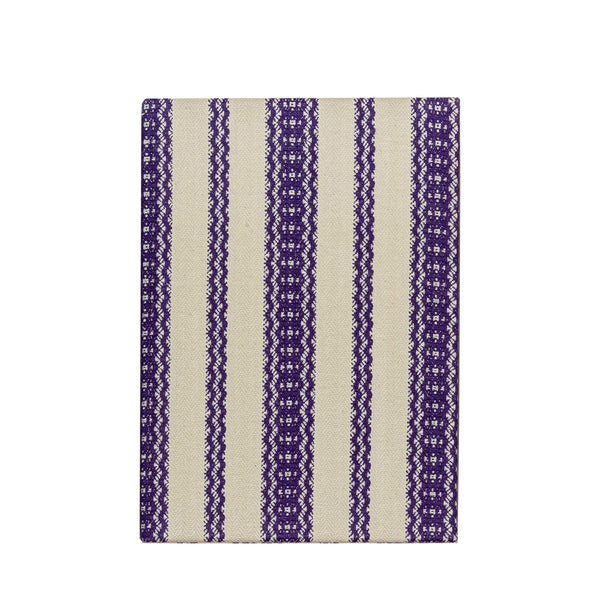 Payson purple A5 fabric bound notebook Wicklewood
