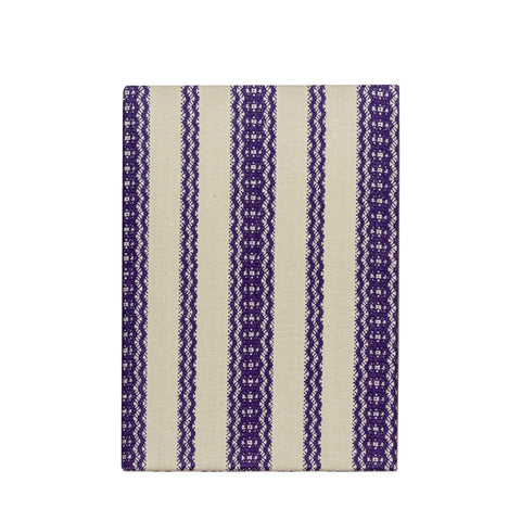 A5 Fabric Bound Notebook Payson Purple