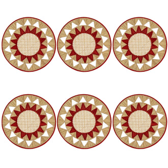 iraca triangle red placemats wicklewood