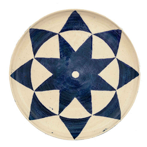 Triangle Dinner Plate Indigo