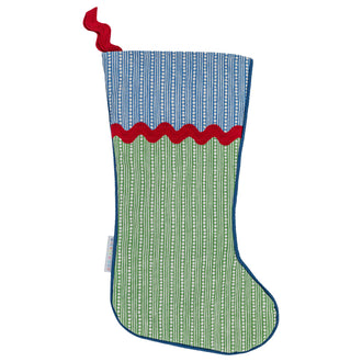 Wicklewood Christmas Stocking Blue Green