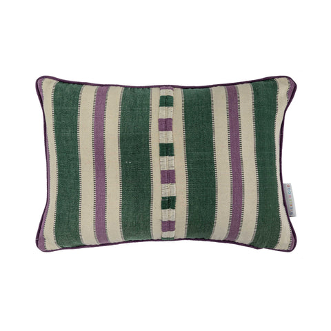 Raya Purple Green Oblong Cushion