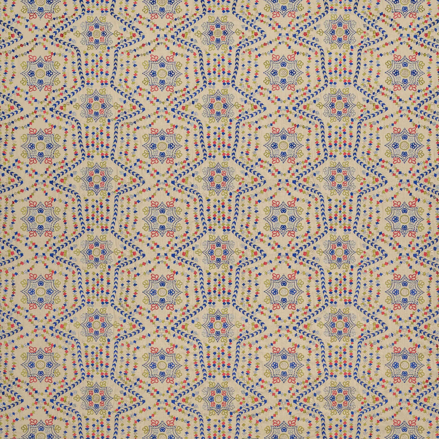 Wicklewood Original Star Cream Fabric - 1m.