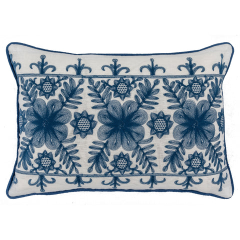 Angelica Navy Oblong Cushion