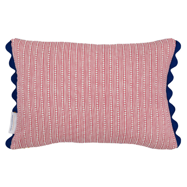Ginny Gingham Lilac Oblong Cushion