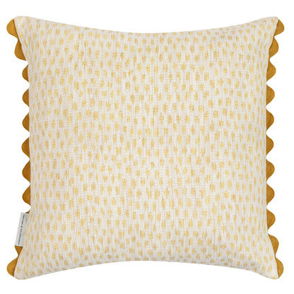 Kemble Yellow Square Cushion