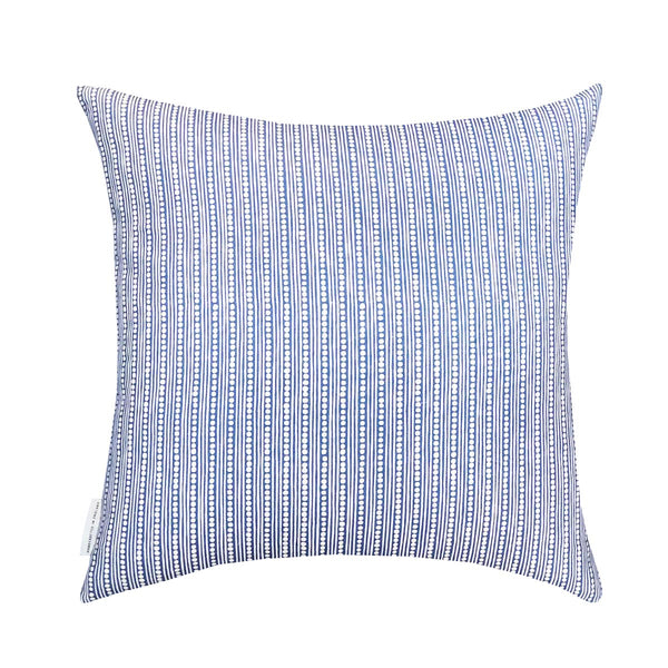 Zigzag striped multi square reversible cushion Burgundy blue
