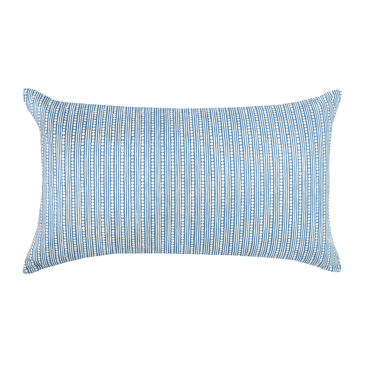 Zigzag stripe geometric cushion yellow blue red Wicklewood