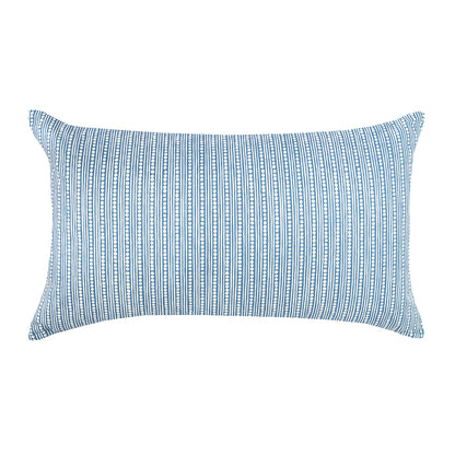 Zigzag stripe geometric cushion yellow blue red Wicklewood