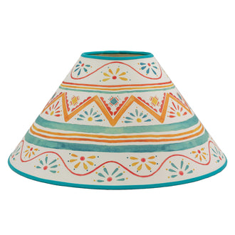 Large Tamahu Blue Orange Lampshade