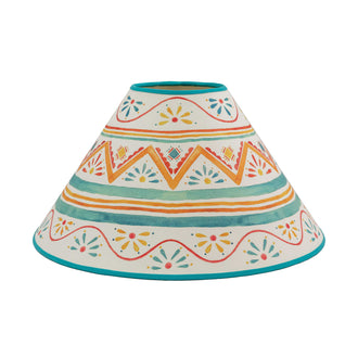 Small Tamahu Blue Orange Lampshade
