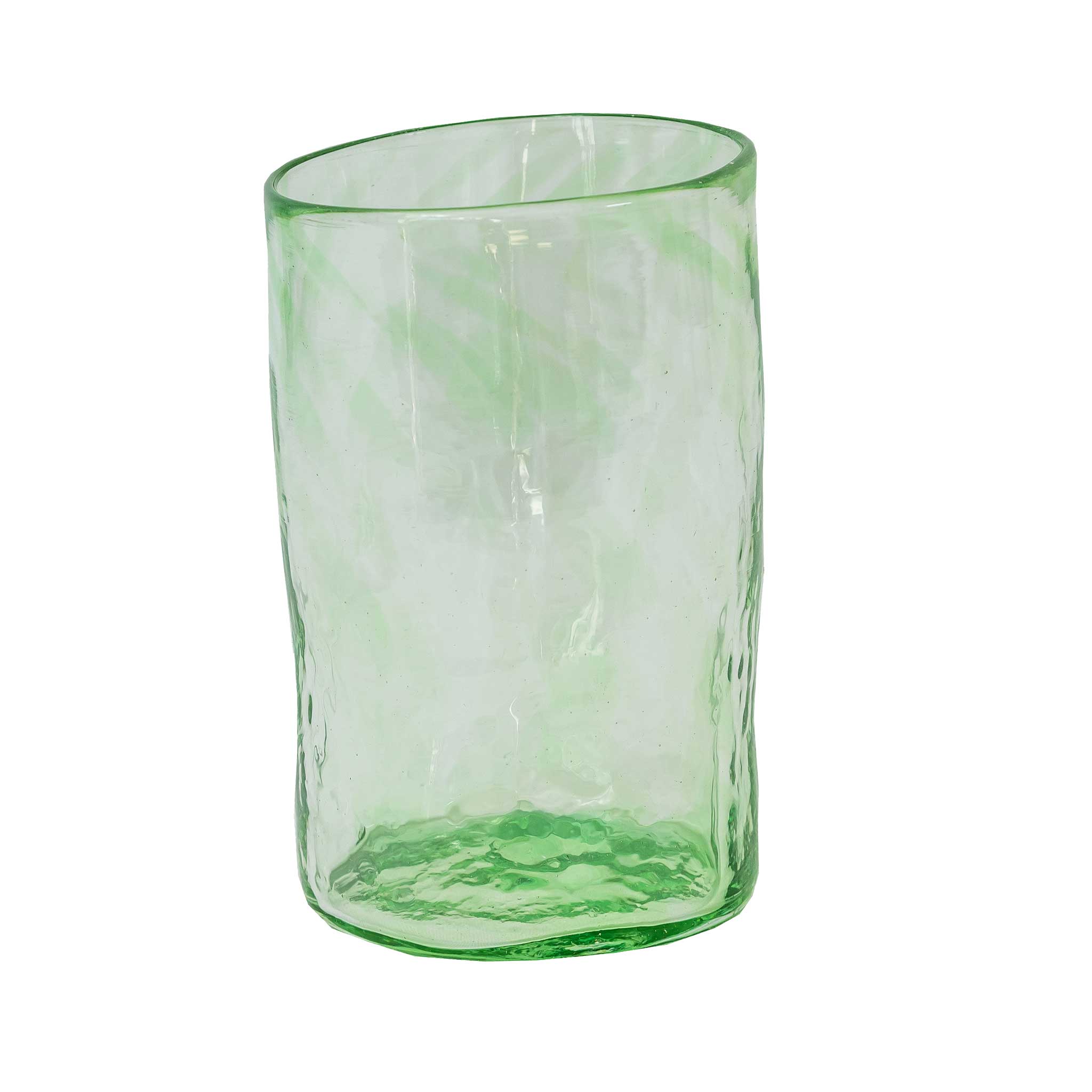 Mexican Recycled Glass Cocktail Stirrer with Green Owl - Cheeky Green Owl