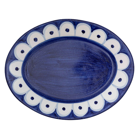Scallop Platter Blue