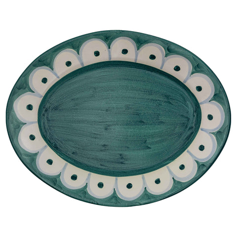 Scallop Platter Green