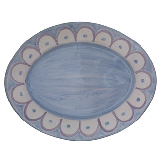 Scallop Platter Light Blue