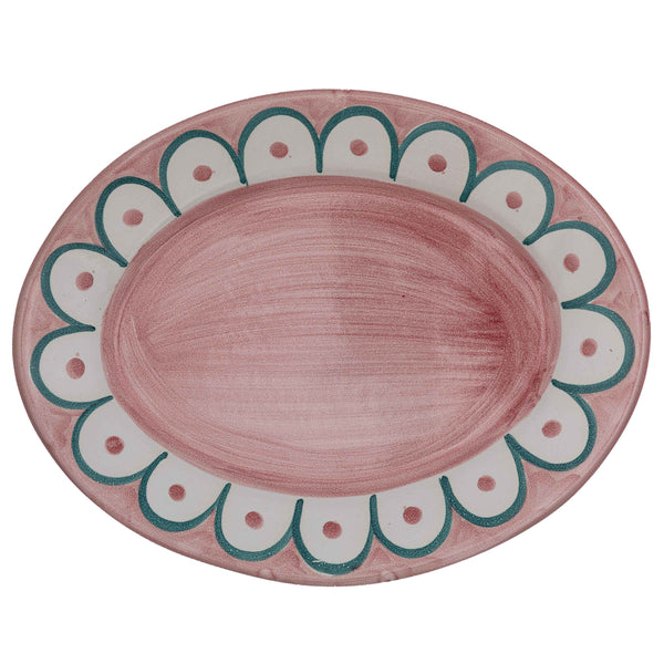 Scallop Platter Pink Wicklewood