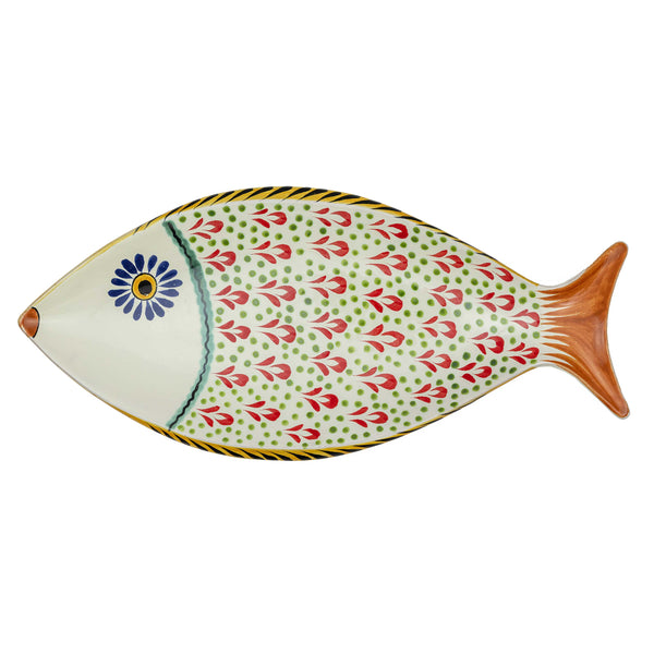 Large Fish Platter Red Green