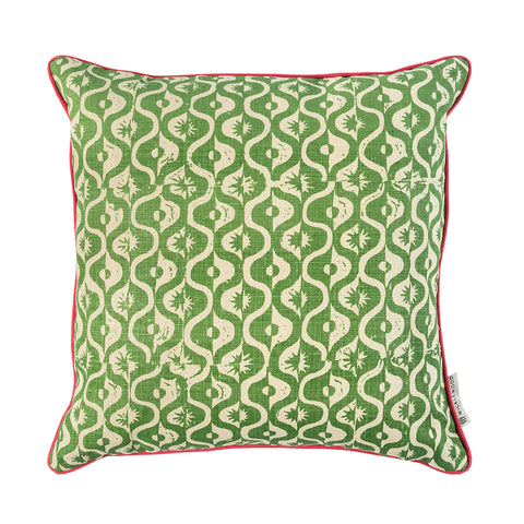 Small Medallion Forest Square Cushion