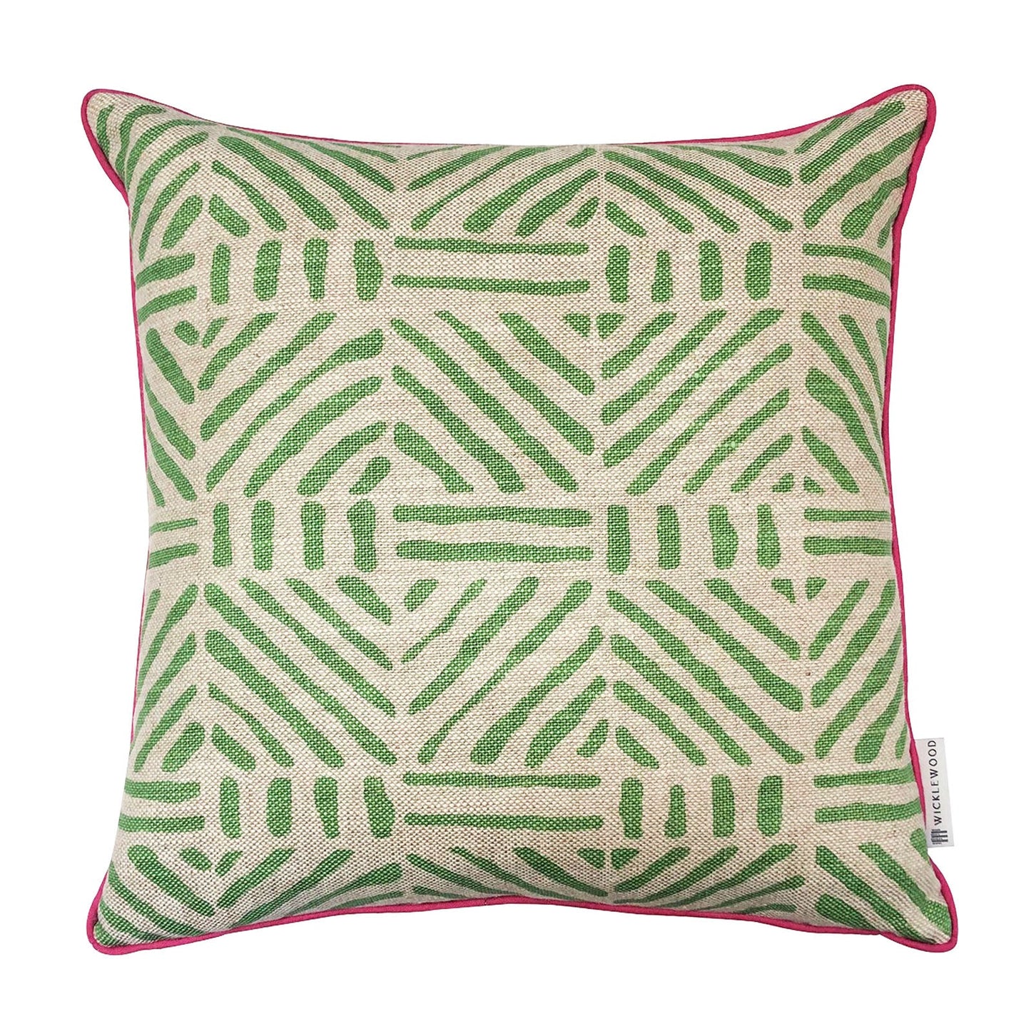 Linwood Lime Square Cushion