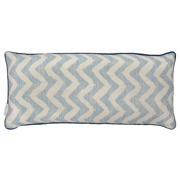 Ikat Stripe Azure XL Oblong Cushion