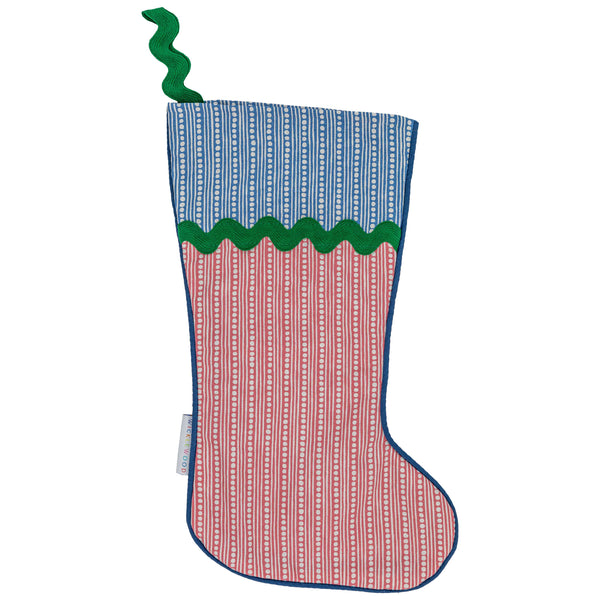 Wicklewood Christmas Stocking Blue Pink