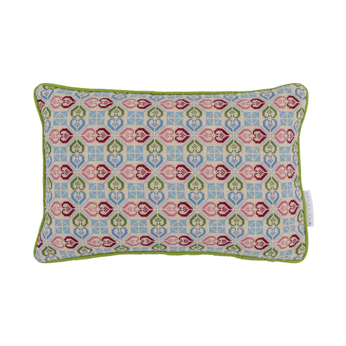 Sabbara Hearts Blue Green Pink Oblong