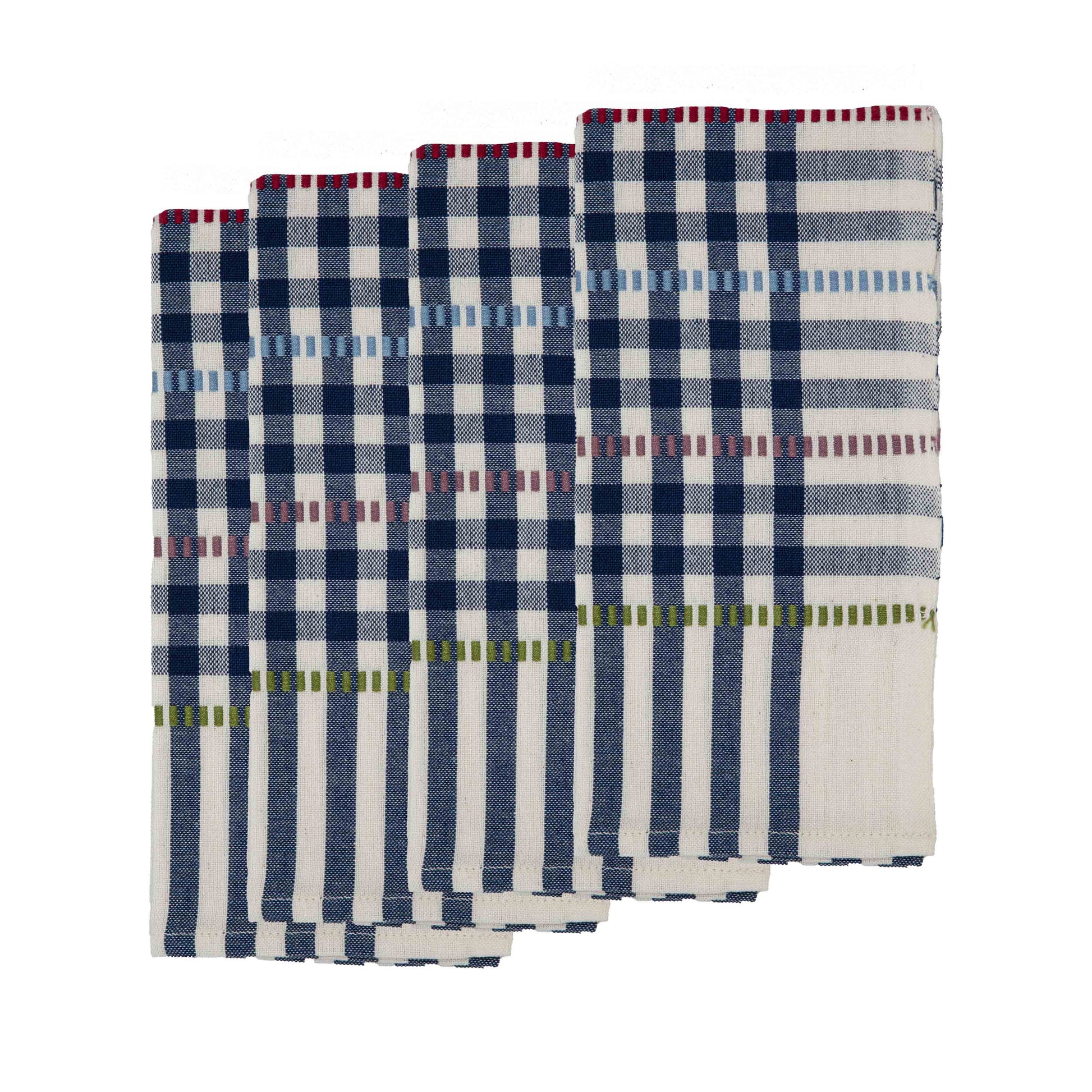 mexican handwoven gingham napkins