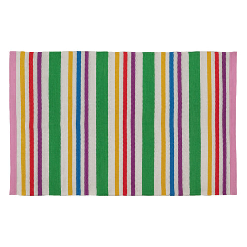 Stripe Dhurrie Rug Multi