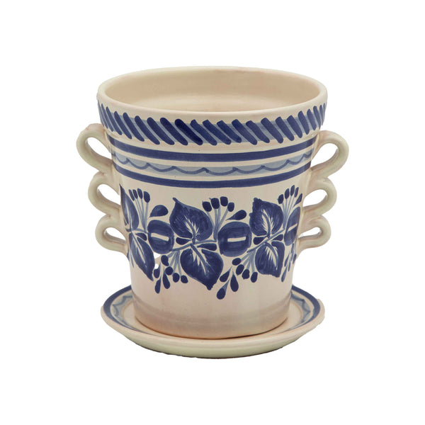 Flower Pot Blue White I