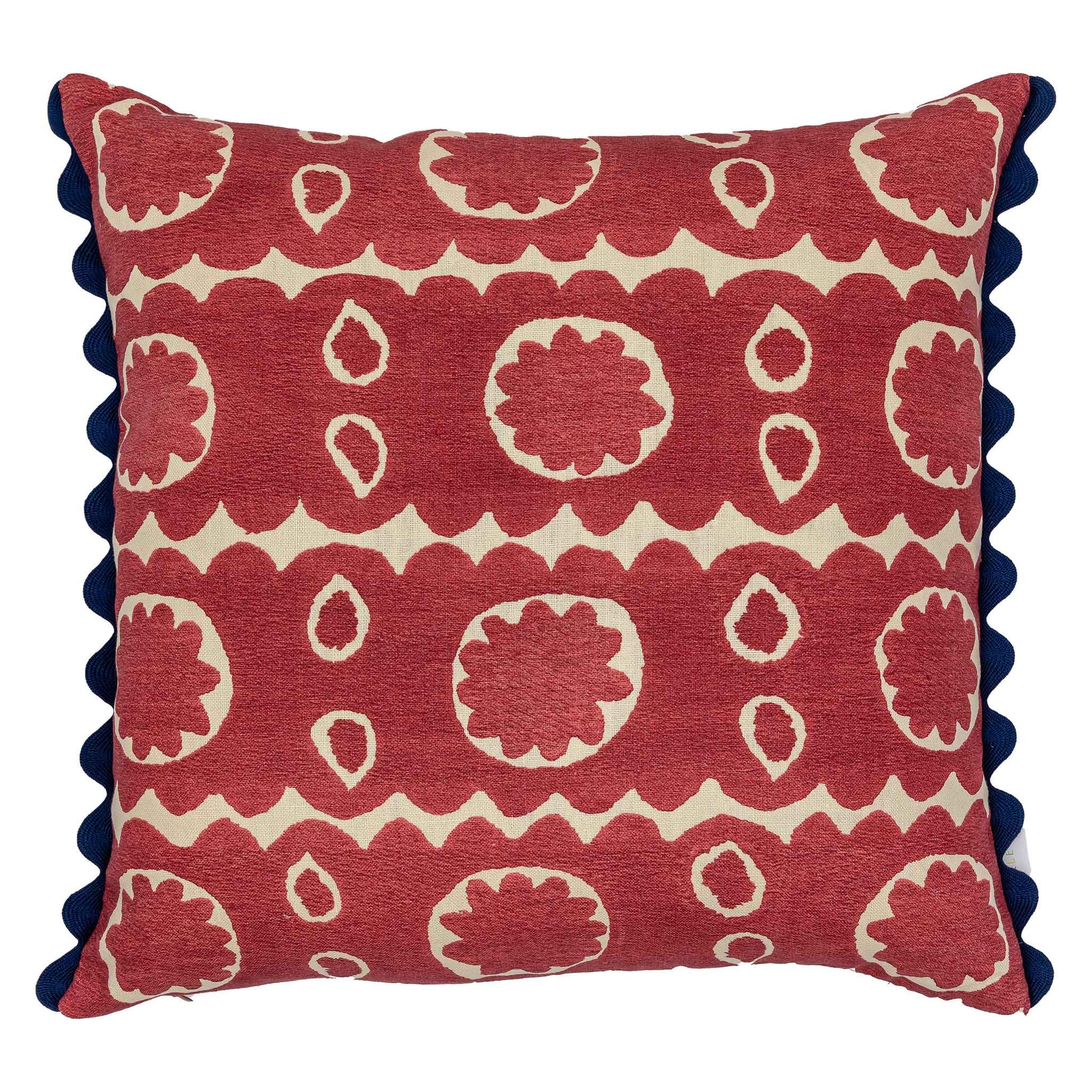 osborne red oversized cushion