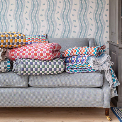 Single Sujani Blue Throw