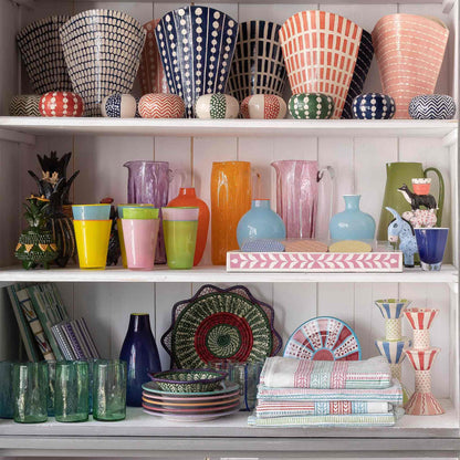 Mexican Murano Glass Pitcher Pink